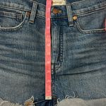 Madewell High-Rise Denim Jean Shorts in Malden Wash Raw Hem Cutoffs Size 24 Photo 10
