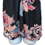 EXPRESS Black Floral Strapless Fit and Flare Tube Top NWOT Size Small Petite Photo 3