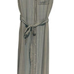 Walter Baker  XL Pin Stripe Chambray Maxi Shirt Dress‎ Women's Blue White #U9-1 Photo 0