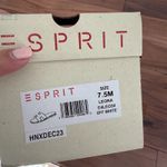 Esprit  Sandals Womens Size 7.5 M Off White Leather Leona Slide‎ Casual Slip On Photo 6