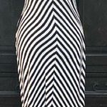 Valerie Bertinelli  strapless maxi black/white dress - size medium Photo 2