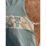 Nike  Just Do It Tank Top Size Medium Blue Swoosh Workout Loose Athlesiure Active Photo 5