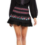 Misa  Los Angeles Manuela embroidered eyelet ruffle dress / size S  MSRP $396 Photo 0