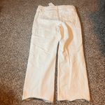 Vigoss  Stevie Crop Straight Leg Jeans Women's Size 31 Raw Hem White Denim‎ Photo 7