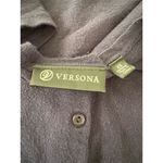 Versona Women's XS Navy Blue Cardigan Sweater 3/4 Sleeve Casual Knit Photo 3