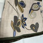 Veronica Beard Inga Embroidered Raw Silk Beaded Mini Skirt -NWT Size 12 Photo 4