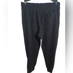 FLX Pants Black Track Sweatpants Joggers Zipper Pockets Sz L Cotton/Spandex Size L Photo 2