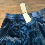 3.1 Phillip Lim  Sapphire Velvet Mini Skirt 4 NWT Pleated Tie Waist Twee Photo 4