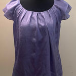 Dress Barn - Purple Cap Sleeve Scoop Neck Blouse Size S Photo 0