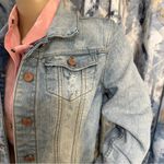 Ymi jeans denim jean jacket. Distressed cropped and bleached denim. Meduim (m) Photo 1