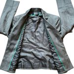 Harvé Benard Harve Benard Vintage Wool Blazer Jacket Womens Size 10 Brown Green Striped Photo 5