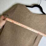 Madewell Womens Sweater Small Tan Long Sleeve Knit Crew Neck Pullover Photo 5