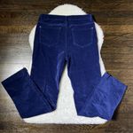 Soft Surroundings  Navy Blue Velvet Straight Leg Pants Size 6 Photo 6