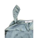 ASTR the Label Aqua Blue Satin Ruffle Crop Top small chic boho Photo 6