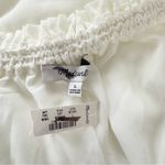 Madewell NWT  Long-Sleeve Tie-Neck Top Winter White Photo 3