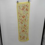 Unbranded Yellow Floral Sheer Scarf Long Rectangle Accessory Orange Photo 1