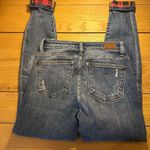 Judy Blue  Buffalo check skinny fit distressed jeans 1/25 Photo 9