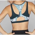 Athleta Teal Green Marbled Triple Dare Sports Bra Racerback Size Small Photo 1