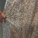 David's Bridal David’s Bridal Sequin V-Neck Bridesmaid Dress with Satin Piping Photo 1