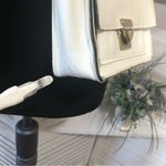 Vintage Y2K Cream Metal Chain Crossbody Bag Purse White Photo 7