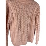 Vintage 80’s‎ STUDIO Pink Cable Knit Pearl Embellished Wool Sweater Size Medium Photo 1