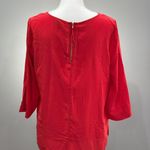 Madewell CLEARANCE! Red Silk Hi-Low Blouse Size S EUC Photo 1