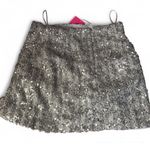 Amanda Uprichard  Dale Skirt in stellar Silver Sequin (Size Small) NWT Photo 1