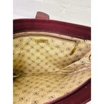 Valentino Garavani VTG VALENTINO Burgundy Leather Clutch Hand Bag Top Zip Front Flap Closure Italy Photo 14