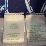 Lilly Pulitzer  Skirt size S BNWOT elastic waist length 20” blue and white design Photo 4