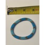 Sashka Bracelet Handmade Boho Chic Crochet Beaded Roll Photo 2
