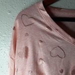 Jaclyn Smith  Intimates 1X Metallic Hearts Pink Pajamas Sleepwear Plus 2-Piece Photo 11