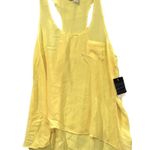 Twenty One  Women's Yellow Silk Racerback Tank Sz S Photo 1