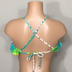 Nanette Lepore multicolored flutter bikini top. NWOT Photo 3