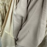 Shoulder Brand Cream Short Sleeve Midi Maxi Pocket Dress Imported 44 US 14 XXL Tan Photo 5