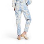 Rachel Comey Tie Dye Blue White High Rise Tapered Leg Jeans Size 0 Photo 1