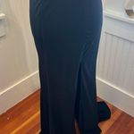 Tiffany Designs Tiffany Formal Gown Skirt Size 4 Black Mermaid Train with Blue Bling Photo 0
