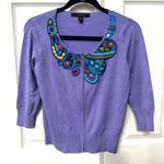 Fever purple embellished cardigan Photo 10