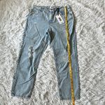 Refuge  Denim Women’s  Mom Jeans Distressed High Rise in light blue Size 13 Photo 6