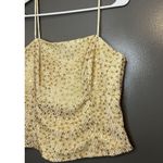 Cicci Sequin Crop Top Womens XL Spaghetti Strap Party Made In USA 1309 Gold Photo 4