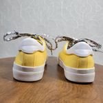 Tommy Hilfiger Tommy Hilfiger Womens Fantim Sneakers 7.5 Yellow Canvas Lace Up Casual Shoes Photo 5