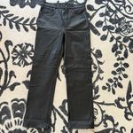 New Reformation x Veda Cynthia Black 100% Lamb Leather Straight leg pants 4 Photo 2