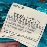 Legatte Jeans Vintage Metallic Leather Tie Front Decorative Vest Size S/M *No Size, Photo 8