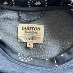 Burton Navy Blue Patterned Quartz Crewneck Fleece Sweatshirt Photo 9