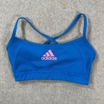 Adidas Climalite Cross Strap Sports Bra Women's Small Blue/Pink Climacool Photo 0