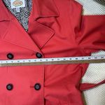Talbots  Red Trench Coat‎ Women's Double Breasted Belted Lightweight Jacket 12 Photo 7