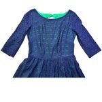 Lilly Pulitzer Alicia Petal Pusher Lace Dress Navy Blue Lined Dress Womens 6 Photo 1