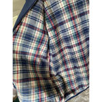 Vintage David Taylor Hooded Raincoat Navy Granola Plaid Lined Warm Cozy Preppy Blue Size M Photo 4