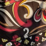 Vera Bradley  RETIRED Puccini Small Shoulder Bag Brown Red Fabric Purse Retro Photo 7