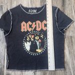 AC/DC Charcoal Grey Graphic Rock Band Baby Tee T Shirt Vintage American Tour #88 Gray Size undefined Photo 5