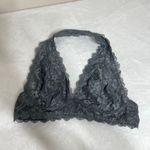 Free People Intimately Gray Galloon Halter Lace Bralette Medium Photo 1